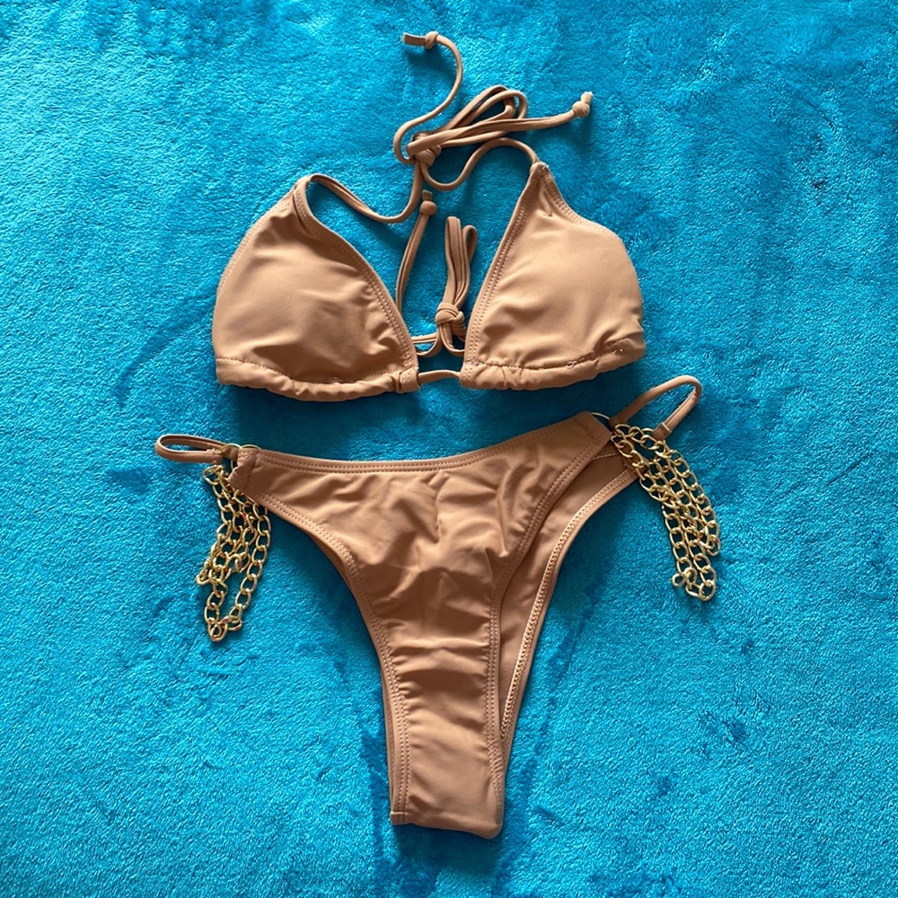 Bikini Tan size medium.. runs small!